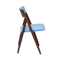 Product photo Folding chair Clack, upholstered backrest, velour Teddy 311, beech frame from the ChiedoCover company.