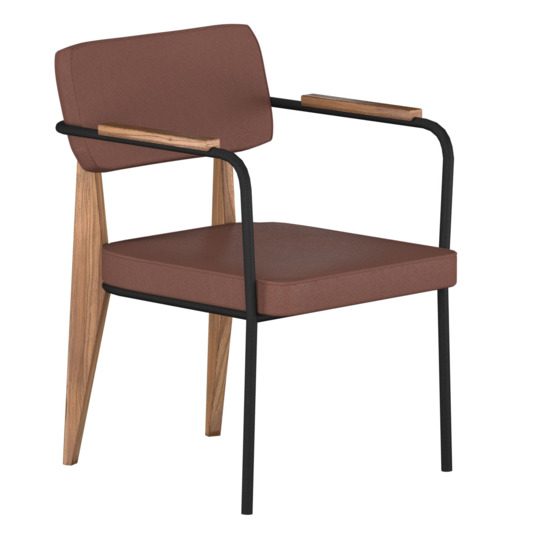 Mix chair, brown leatherette - photo 1