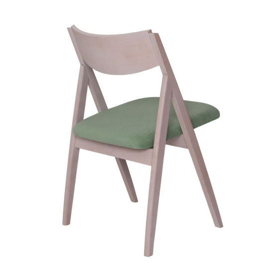 Clack chair, velour Teddy 338, beech lacquer - photo 4