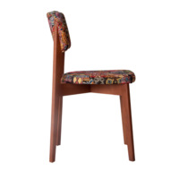 Product photo Topas chair, Mozambique tapestry, beech legs, light walnut stain from the ChiedoCover company.