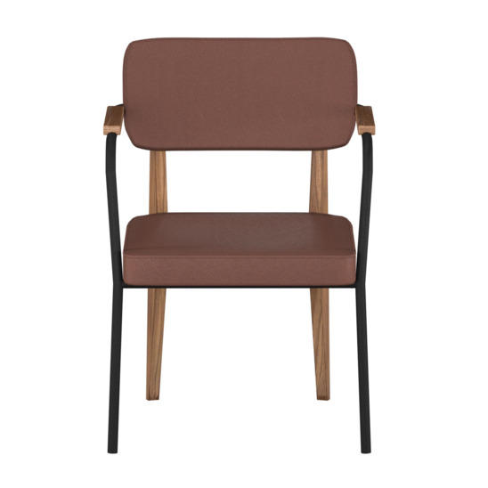 Mix chair, brown leatherette - photo 5