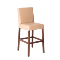 Product photo Trever bar stool, velour Velutto 43, legs beech stain light walnut from the manufacturer ChiedoCover, product picture, real product photo