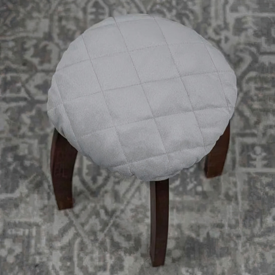 The stool cover is sealed, grey - photo 3