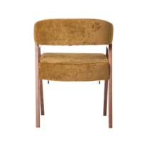 Product photo Ricco chair, Nebby 021 velour, beech legs, antique walnut stain from the ChiedoCover company.