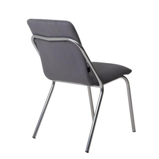 Valeria's chair, velour Velluto 32, legs metal chrome - photo 4