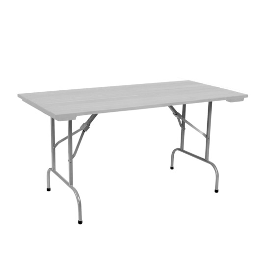 Leader 1, 1500*800 outdoor table made of slats, grey, silver - photo 1