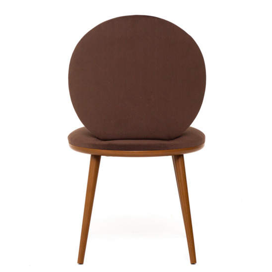 Ronda chair, brown velour, beech legs - photo 5