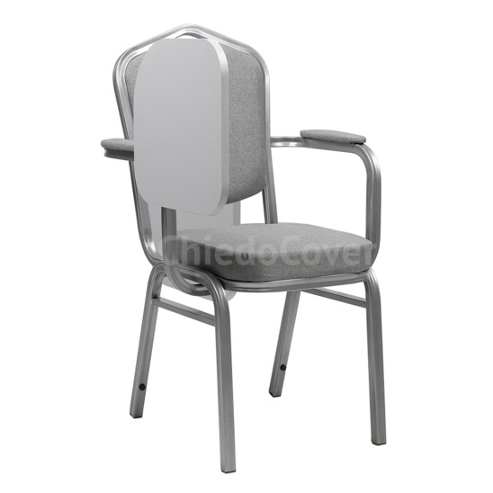 Hit 25 mm silver chair with armrests and music stand - صور 6