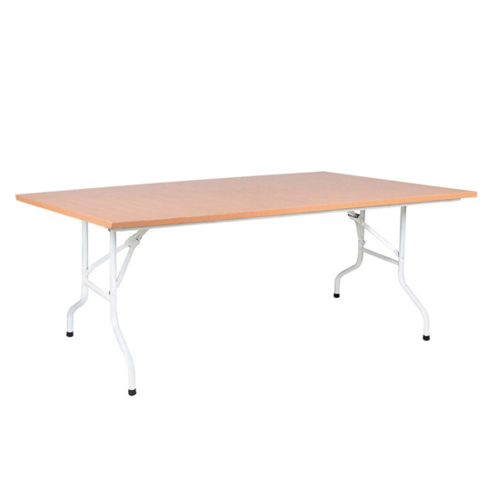 Table Leader 2, 2400x900, beech, white, PVC edge - photo 1