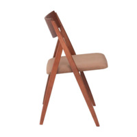 Product photo Folding chair Clack, velour Velluto 53, frame beech stain light walnut from the ChiedoCover company.