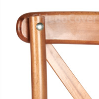 Product photo Crossback chair, light walnut, with cushion from the ChiedoCover company.
