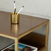 Product photo Lomond corner table, adjustable, with shelves from the ChiedoCover company.