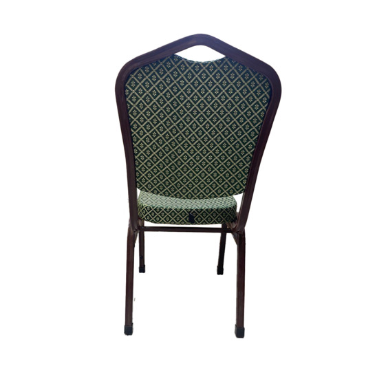 Chair Hit 25, jacquard green, brown, with external plugs - photo 4