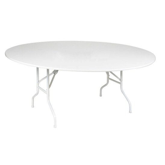 Table Leader 3, D 1500 mm, white, frame white - photo 1