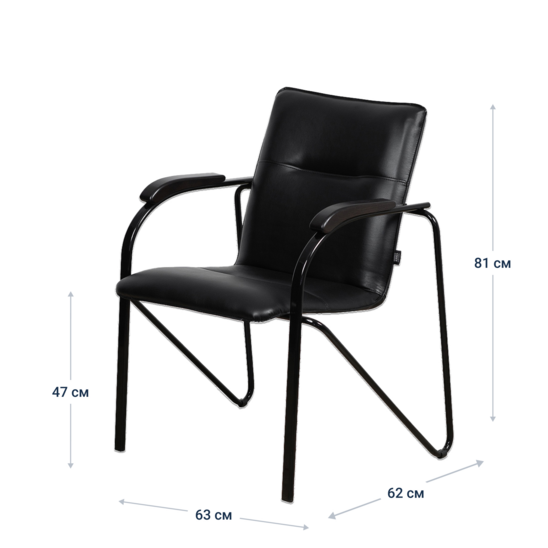 Samba chair, black, frame black - photo 6