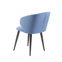 Product photo Mark chair, blue velour from the ChiedoCover company.