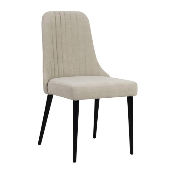 Kongsberg chair, light beige, black legs - photo 1