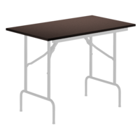 Product photo Table Leader 1, 1200x600, wenge, white, PVC edge, without bumpers from the manufacturer ChiedoCover, product picture, real product photo