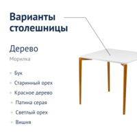 Product photo Kitchen table legend from the ChiedoCover company.