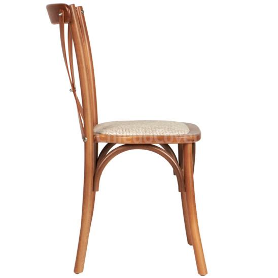 Crossback chair, light walnut, with cushion - photo 3