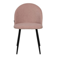Product photo Solar chair, black legs, pink velour from the ChiedoCover company.