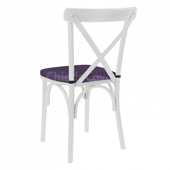 Crossback Chair cushion, purple - photo 2