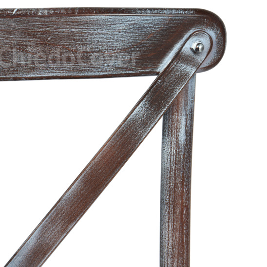 Crossback chair, wenge, white patina - photo 9