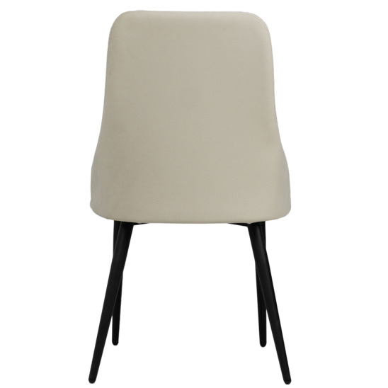 Aer chair, black legs, beige velour - photo 5