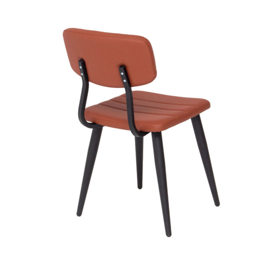 Kato chair, eco-leather, brown - photo 4