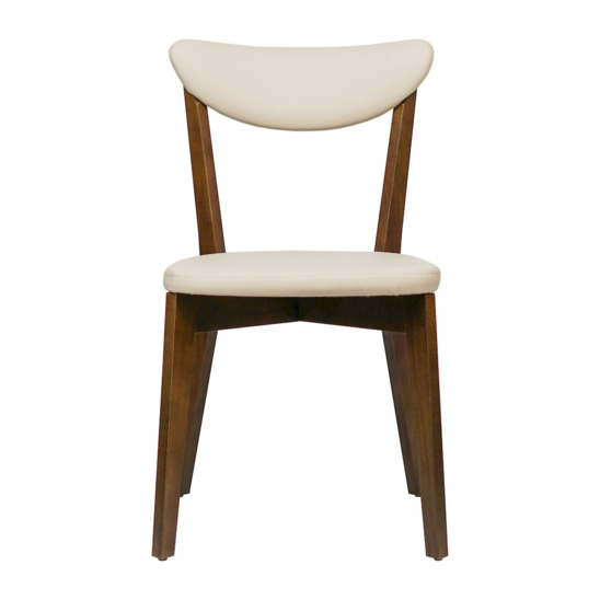 Ruby chair, eco-leather Lux almond (beige), antique walnut - photo 2