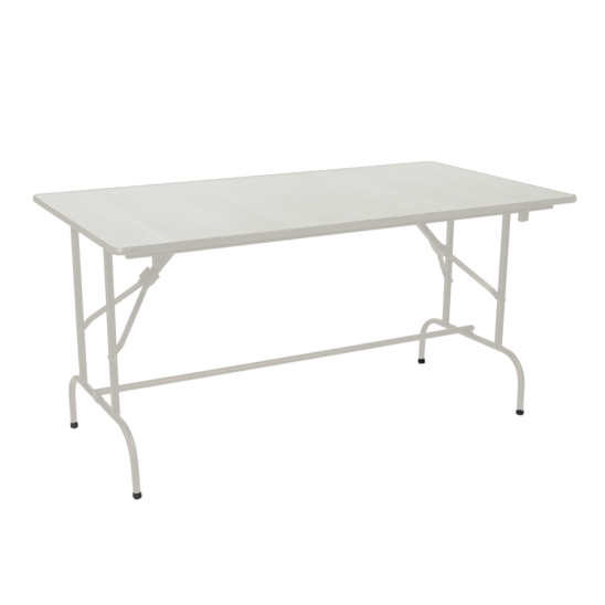 Leader 1 table with footrest 900x600, white - photo 1