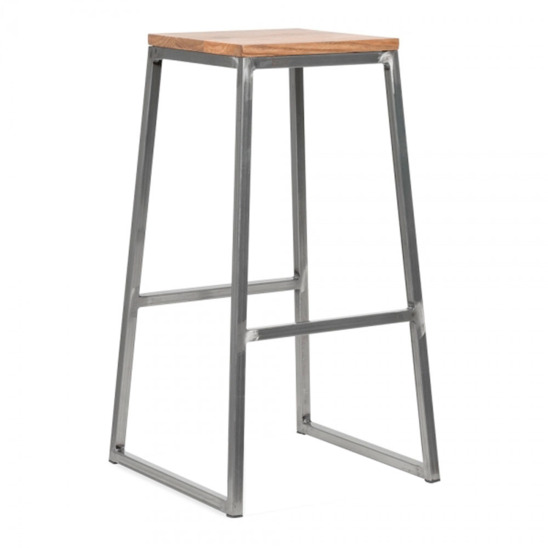 Bar stool, grey - photo 1