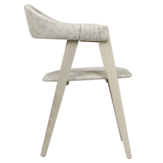 Dolche half-seat, Shanegreen latte suede, white organic - photo 2