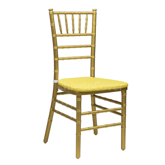 Chiavari chair cushion 01, 2 cm, yellow - photo 1