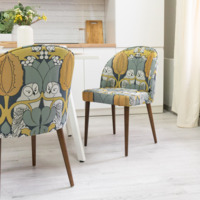 Product photo Tony's chair, tapestry of blue Owls from the ChiedoCover company.