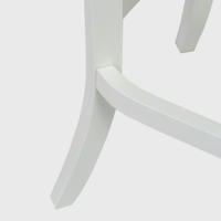 Product photo Harry's bar stool, white, with vertical stitching from the ChiedoCover company.