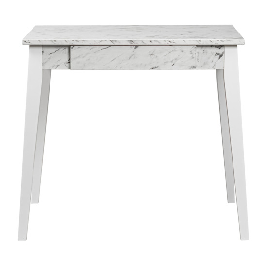 Kitchen table Graph, white marble - photo 3