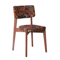 Product photo Topas chair, Mozambique tapestry, beech legs, light walnut stain from the manufacturer ChiedoCover, product picture, real product photo