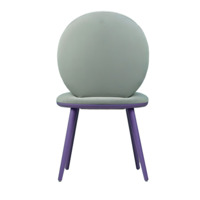 Product photo Ronda chair, grey velour, beech legs from the ChiedoCover company.