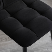 Product photo Olys chair, black velour, metal legs from the ChiedoCover company.