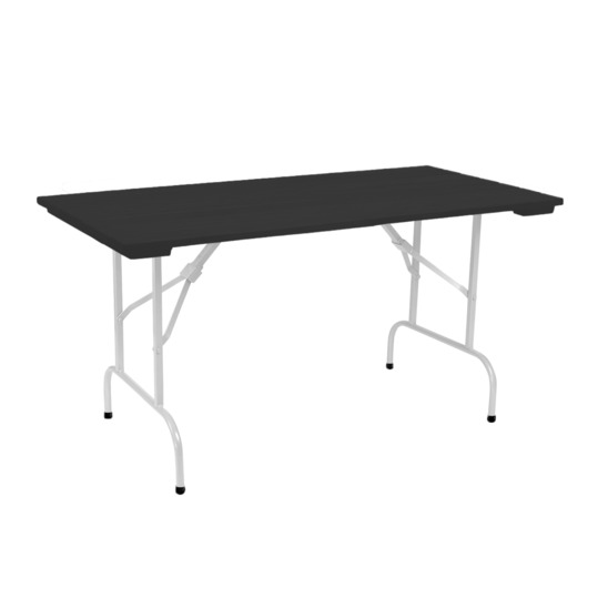 Leader 1 table, outdoor made of slats, black, white - photo 1