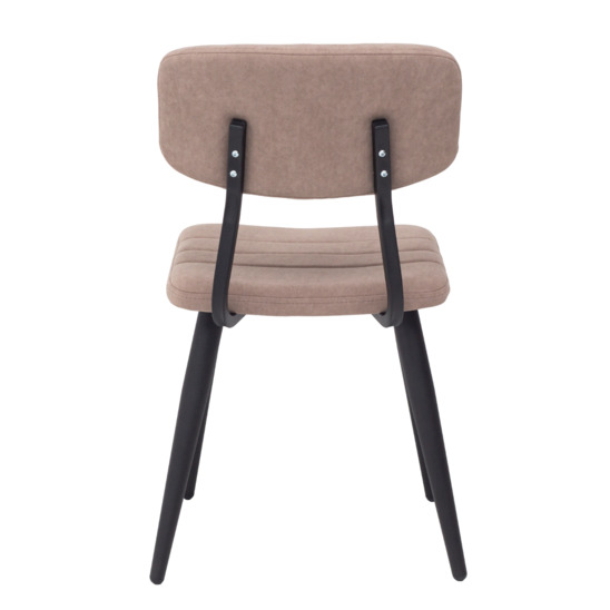 Kato chair, beige microfibre, metal legs - photo 4