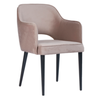 Product photo Rose chair, beige-grey corduroy, black legs from the manufacturer ChiedoCover, product picture, real product photo