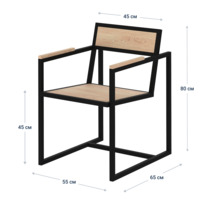 Product photo Loft-7 chair, pine from the ChiedoCover company.