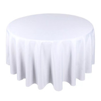 Product photo Zhuravinka tablecloth, white smooth, D335, floor-length, 1 seam from the manufacturer ChiedoCover, product picture, real product photo