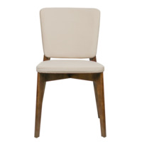 Product photo Safir chair, velour Velutto-04 light beige, antique walnut from the ChiedoCover company.