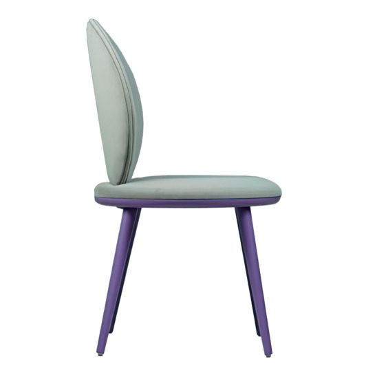 Ronda chair, grey velour, beech legs - photo 3