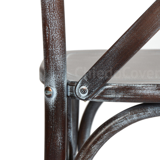 Crossback chair, wenge, white patina - photo 8