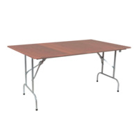 Product photo Table Leader 1, 900*600, walnut, silver, PVC edge, without bumpers from the manufacturer ChiedoCover, product picture, real product photo