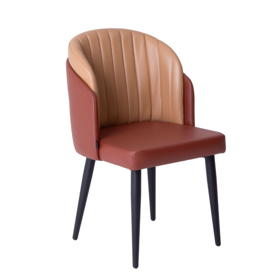 Lily half-seat, BOOM leatherette, metal legs - photo 1